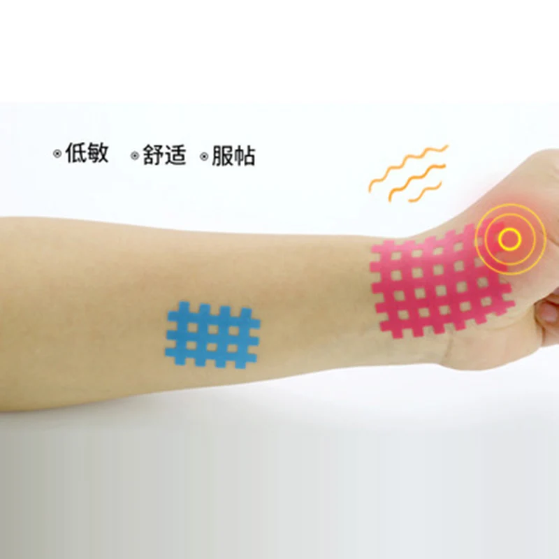 New Arrival (10sheets/lot) Spiral Cross Kinesiology Tape 2pcs/6pcs/8pcs/9 pcs/sheet Physical Therapy | Спорт и развлечения