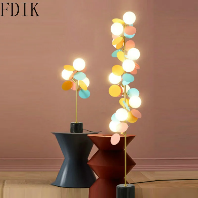 Современная светодиодная Напольная Лампа настенная лампа с искусственным