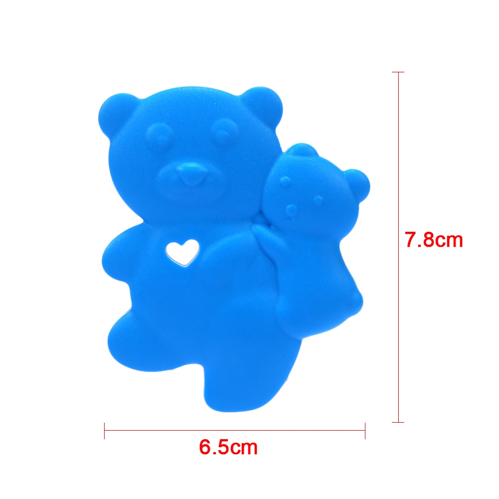 

Bear-shaped Baby Large Teething Toy Food Grade Silicone Grind Baby's Teeth Teething Toy Ease Teething Pains Teether DIY Supplies