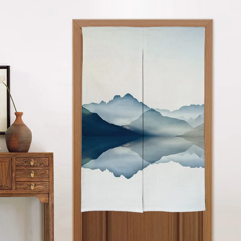 Китайская дверная занавеска с ландшафтом для дома спальни туалета кухни
