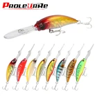 1 шт. плавающие приманки Minnow приманки для ловли рыбы, 95 мм 8g для дайвинга 3 м воблер на щуку приманки искусственные жесткий Пластик наживка воблер рыболовные снасти