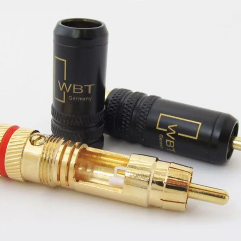 4Pcs Rca Locking Plugs o Video Connectors | Электроника