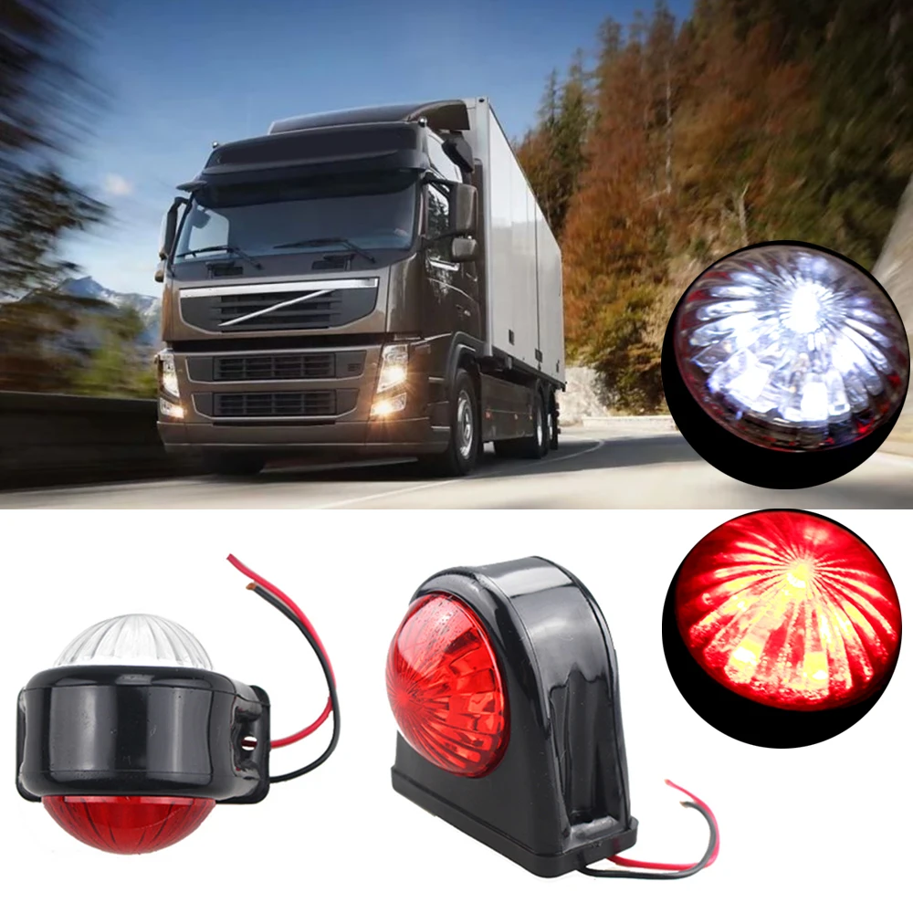 2 шт. 12 В резиновый контур для грузовика прицепа автофургона боковой маркер