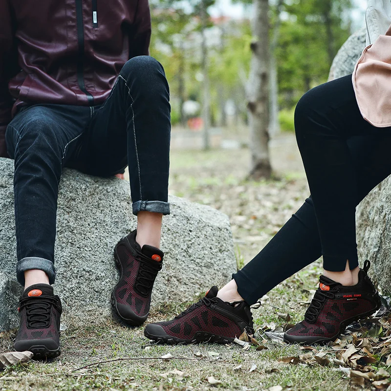

New Arrival Outdoor Sport Shoes Breathable Hiking Shoes Anti-Slip Trekking Mountain Climbing Sneaker Mountain Athletic Shoes