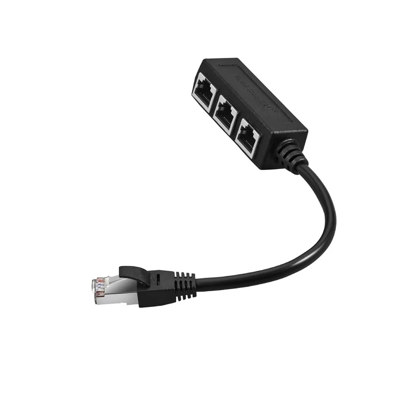 Разветвитель Кабеля Ethernet RJ45 адаптер с 1 штекера на 2/3 гнезда порт LAN сетевой