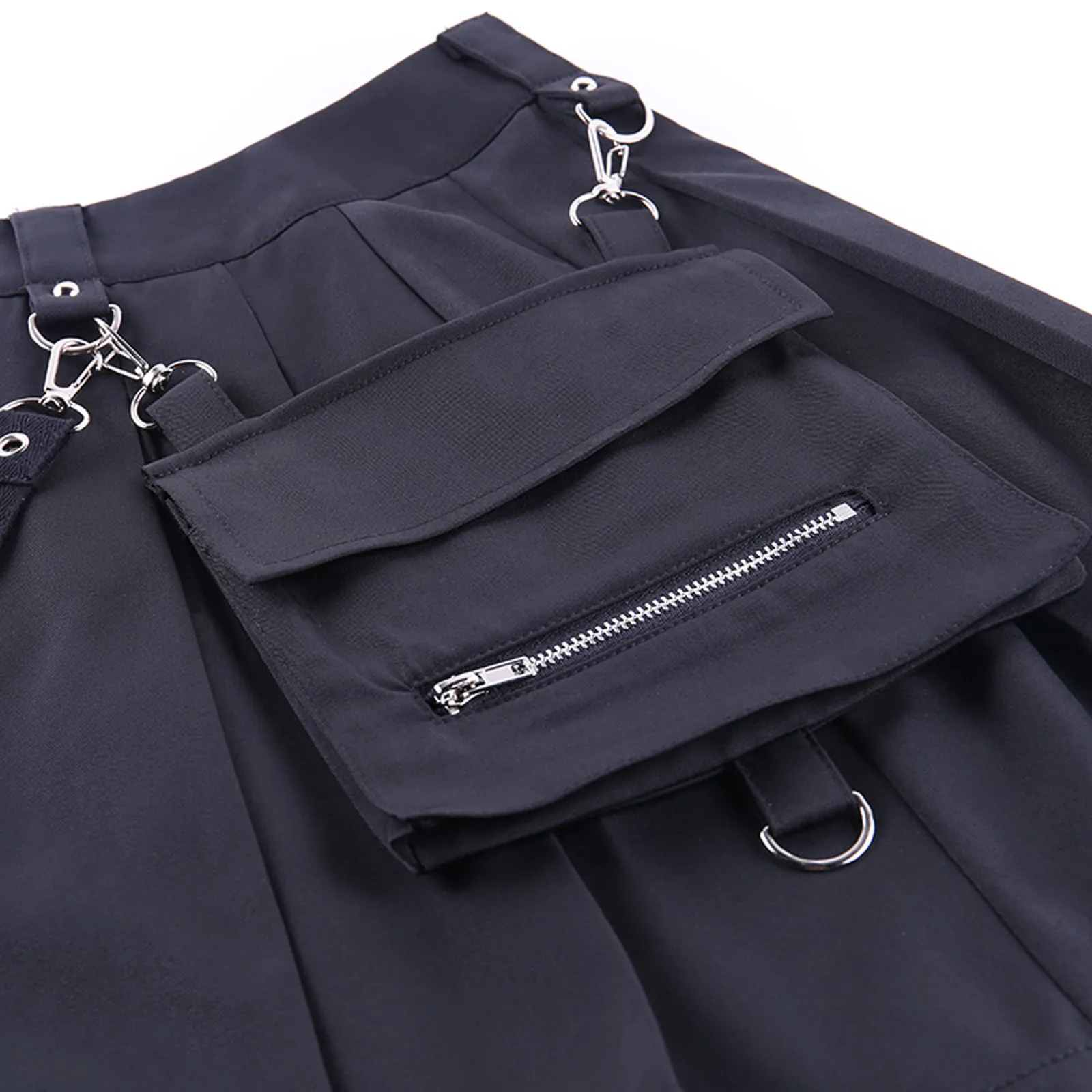 

Summer New Women High Waist Harajuku Skirt Punk Gothic Black A-line Skirts Sexy Mini Skirt Female Fashion Zipper Streetwear