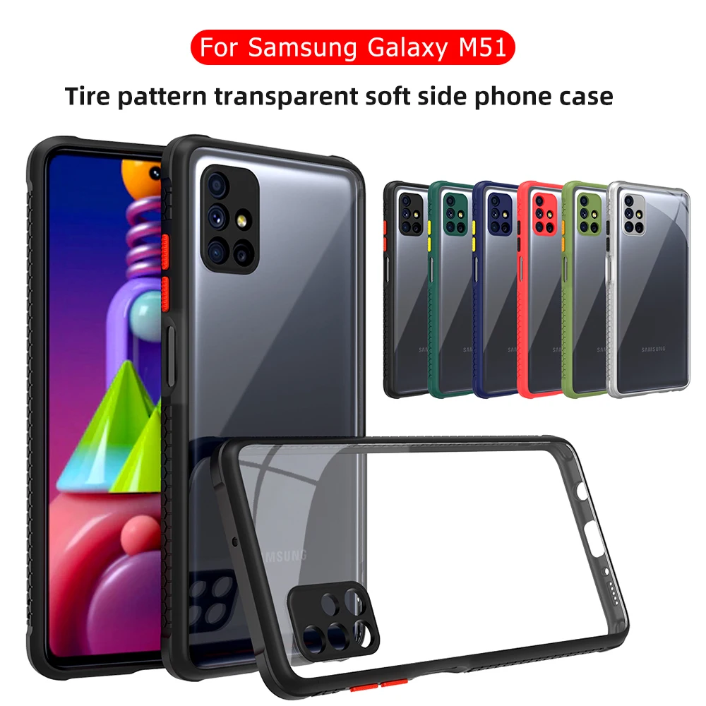 Чехол для телефона Samsung Galaxy A51 A71 S20 FE мягкий прозрачный чехол с рисунком в виде шин