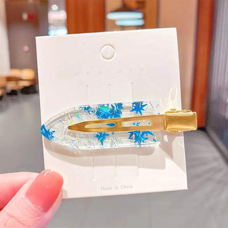 

2021 New Women Elegant Jelly Acetate Geometric Hairpins Sweet Hair Clip Headband Barrette Fashion Girls Hair Accessories