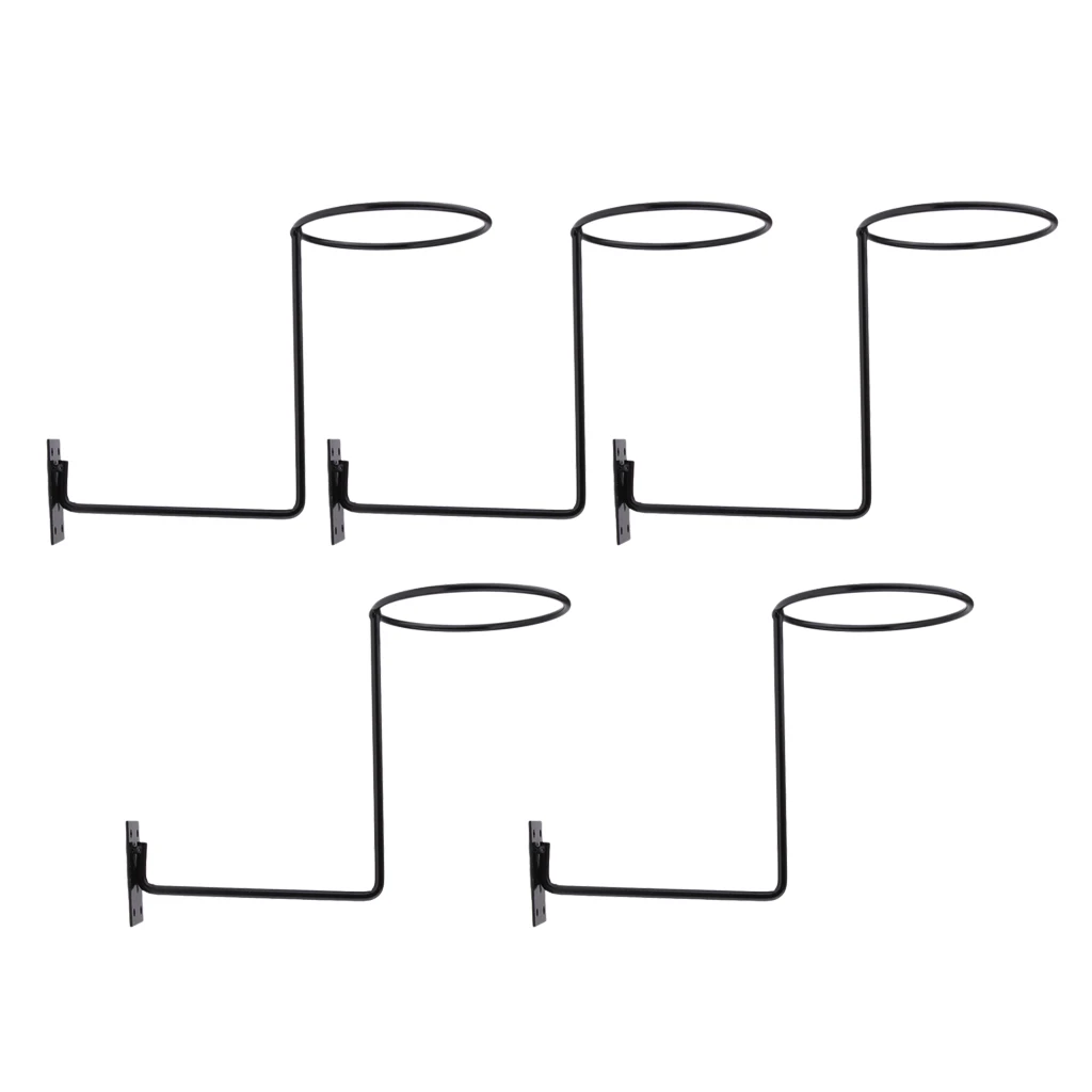 Черный металлический держатель для шлема 5 шт. стеллаж настенного крепления