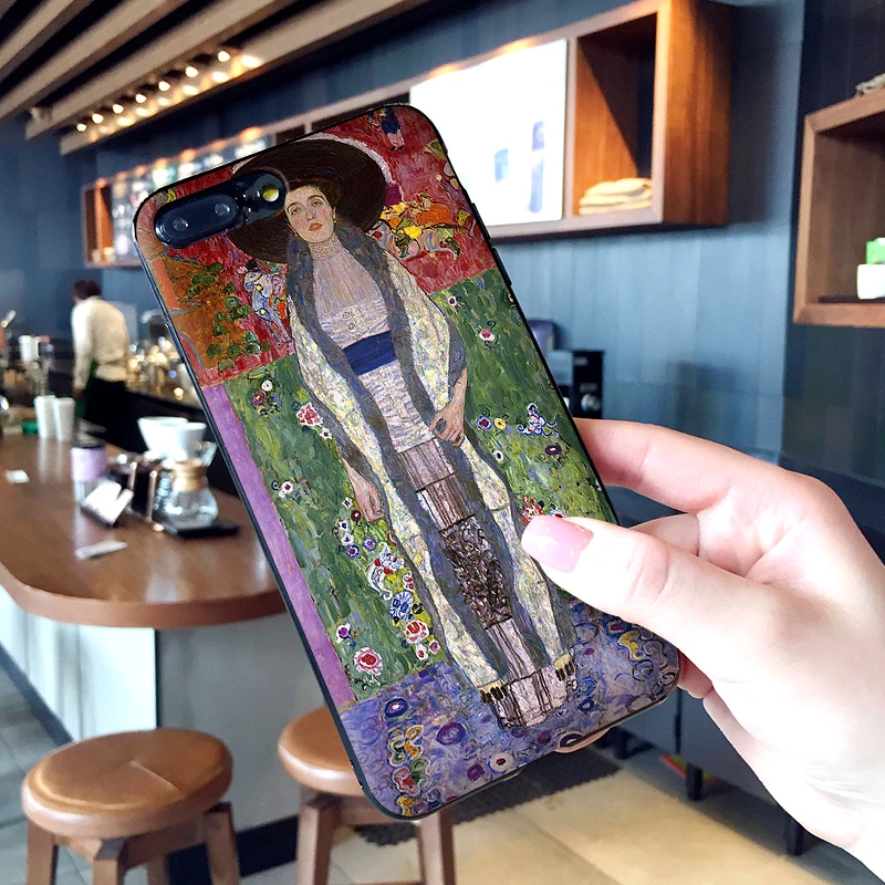 Mobile Phone Cases for iPhone X XS MAX XR 6 s 7 8 Plus Case Fashion Soft Silicone Fitted Back Cover Gustav Klimt | Мобильные
