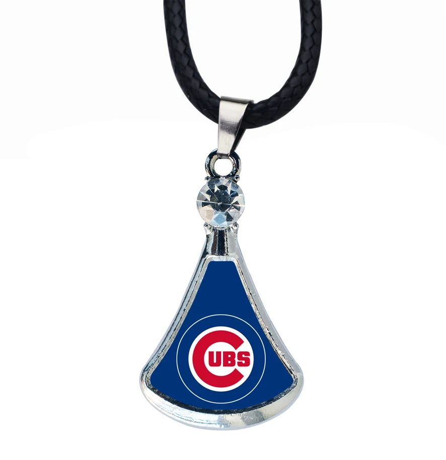 Хрустальное ожерелье с кулоном Чикаго идеально подходит для Бейсбольного игрока