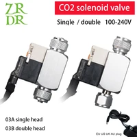 low temperature diy co2 fish tank solenoid valve regulator carbon dioxide solenoid valve is suitable for 110v 220v country