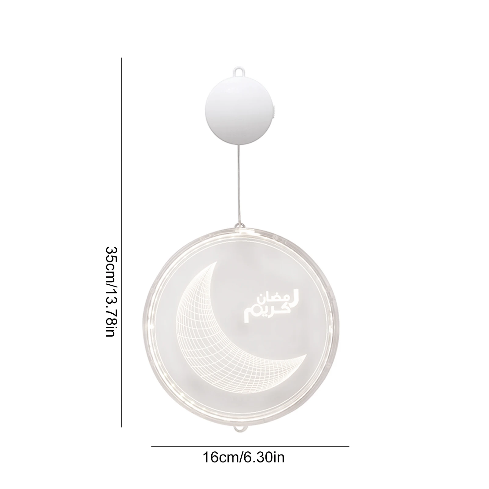 

Eid Moon Lamp LED Night Light Eid Mubarak Ramadan Decoration Islamic Muslim Hanging Ornament Eid Mubarak Wall Art Lamp