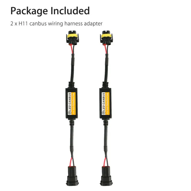 

2pcs Decoder Decoder LED Headlight Canbus Anti Error Resistor Canceller