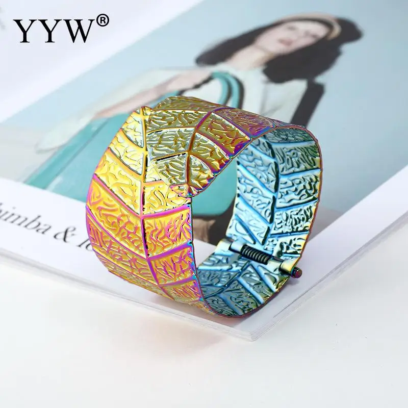 YYW 2020 модный простой растительный браслет Открытый с большим листом на запястье