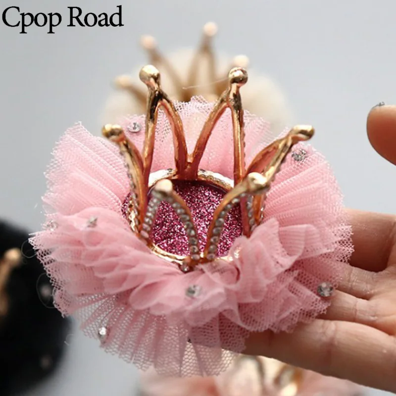 Cpop/Новинка милая заколка для волос с циркониевой короной девочек модные заколки