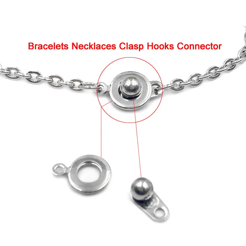 5 шт./лот новый дизайн вращающиеся застежки из нержавеющей стали круглый шарик