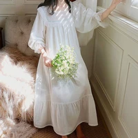 womens lolita dress princess sleepshirts vintage palace style lace embroidered nightgowns victorian nightdress lounge sleepwear