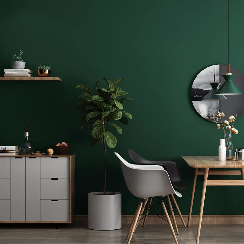 Однотонные нетканые обои Morandi настенная бумага для украшения квартиры |