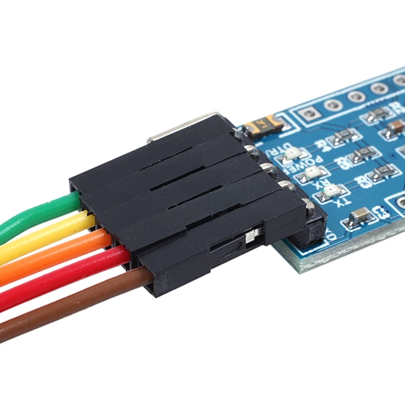 CP2102 USB 2 0 к UART TTL 6 Контактный Модуль серийный преобразователь адаптер синий +