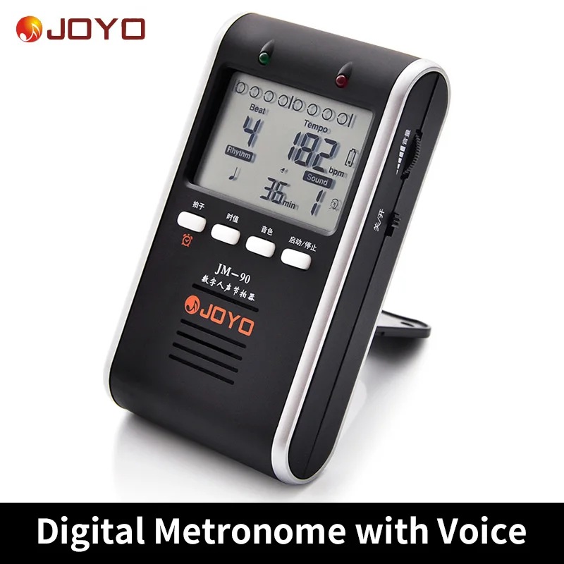 Joyo Digital Metronome with Voice Universal Guitars Rhythm Device Drum Piano Metronome Rechargeable