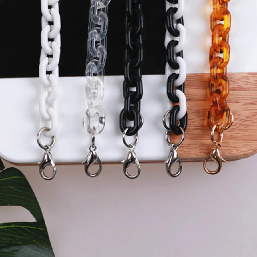 Роскошная акриловая сумка с бисером, ремешки на плечо, полимерная цепочка, сумка для сумок, аксессуары для ремней на сумку, съемная цепочка