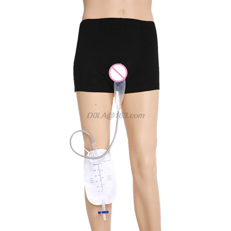 Мочеприемник многоразовый для мужчин силиконовый мочи писсуар с катетером