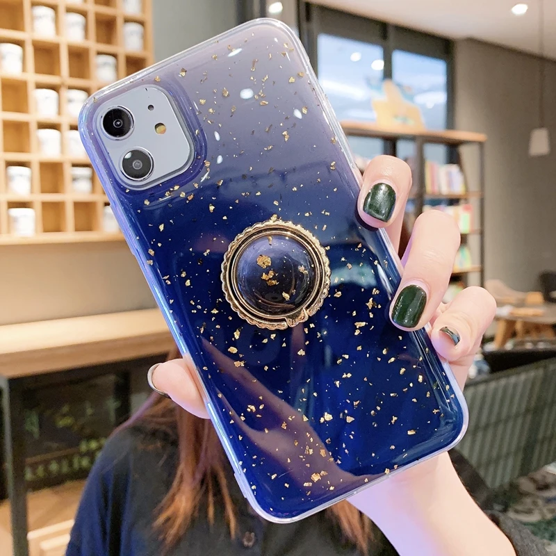 360 металлическое кольцо на палец + чехол из фольги для Iphone 11 Pro Max XR XS MAX X 8 7 6
