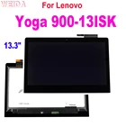 Сменный ЖК-дисплей 13,3 дюйма для Lenovo Yoga 900-13ISK, ЖК-дисплей с сенсорным экраном и дигитайзером в сборе для Lenovo Yoga 900, экран дисплея
