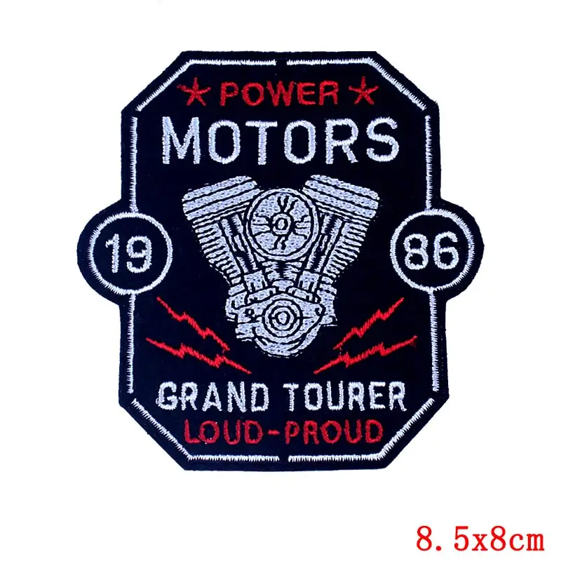 DIY нашивка в стиле панк и вышивкой Череп для бренд патчи железные на одежде