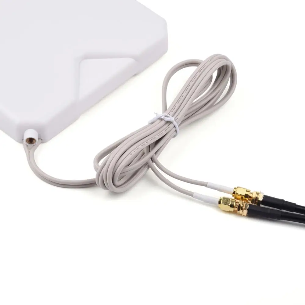 791-2690MHz Hi-Gain 35dBi Antenna 3G 4G LTE Outdoor Antenna RG174 2M/6.56ft Cable SMA Male Connector For 3G 4G Router Modem