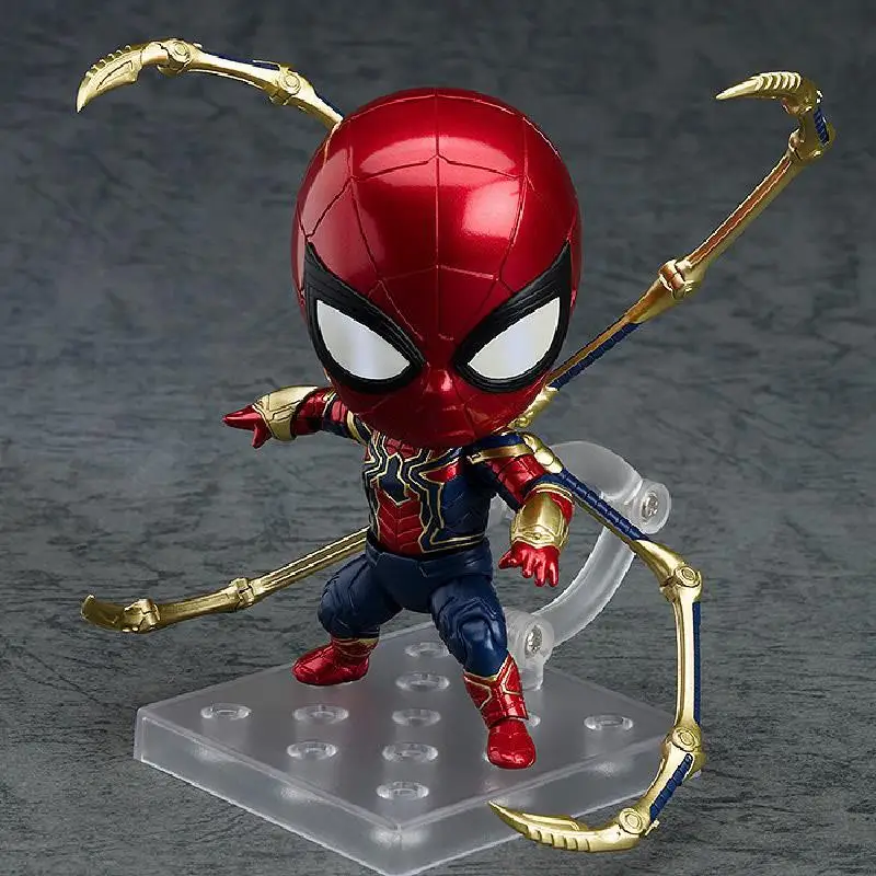 

10cm Disney Marvel Avengers Iron Spider Man #1037 Pvc Action Figure Spiderman Model Toys Gifts