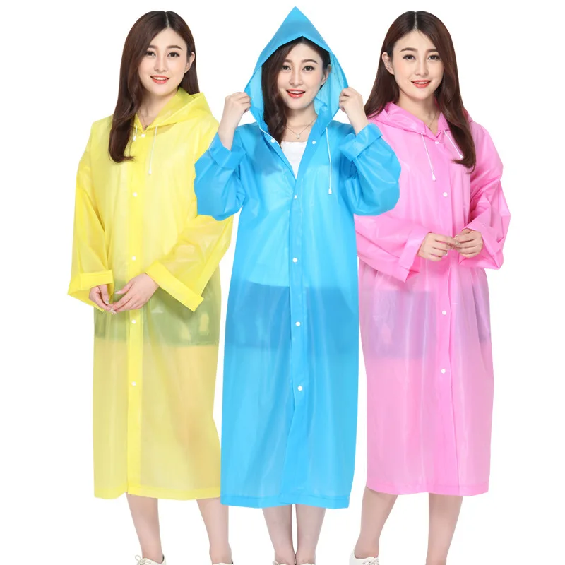 

1 шт. неодноразовый Прочный модный прозрачный дождевик с капюшоном Полный комплект для взрослых женщин непромокаемые инструменты женская одежда