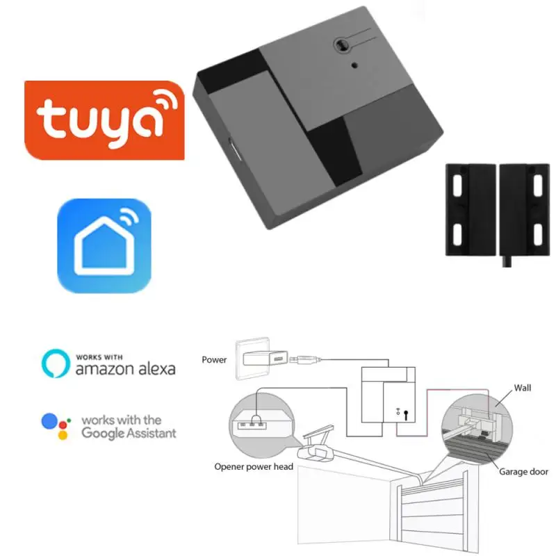 

Смарт-контроллер для гаражных дверей Tuya Smart Life, Wi-Fi, 2,4 ГГц