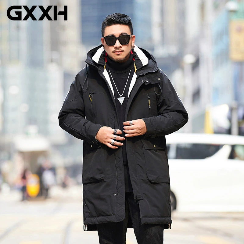 GXXH с буквенным принтом для мужчин Уличная Хип Хоп Толстовки осенние толстовки оверсайз толстовки с капюшоном Красная черная одежда 6XL 7XL