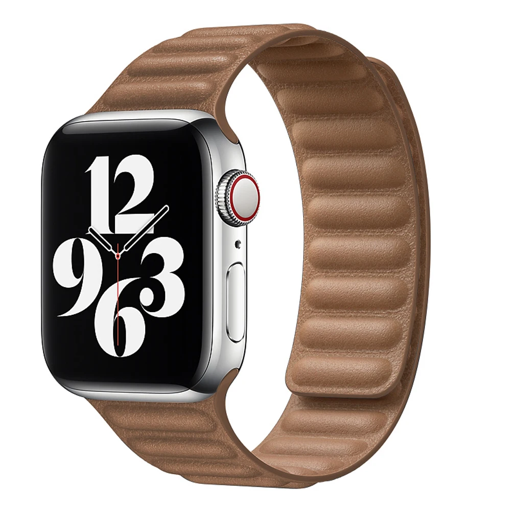 Кожаный ремешок для Apple watch 6 band 5 4 SE iWatch seires 3 2 38 мм 42 магнитный браслет 44 40 |