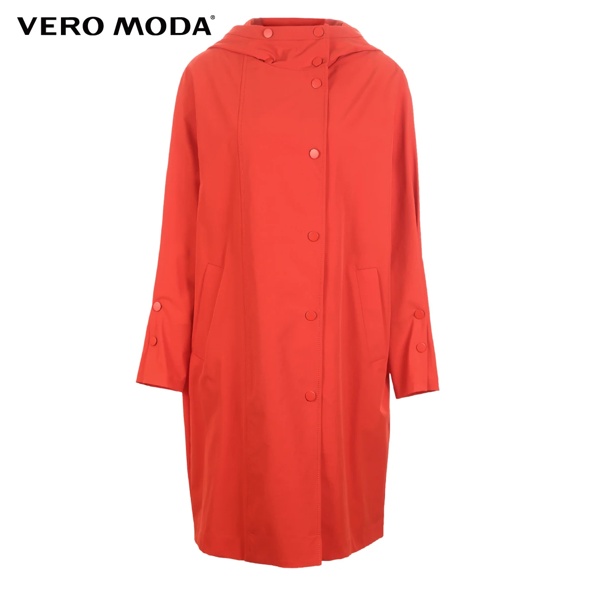 

Vero Moda Women's Hooded Loose Fit Leisure Trench Coat | 319121506