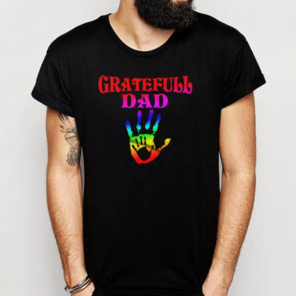Мужская футболка с надписью Dad Good Hand Gratefull | одежда