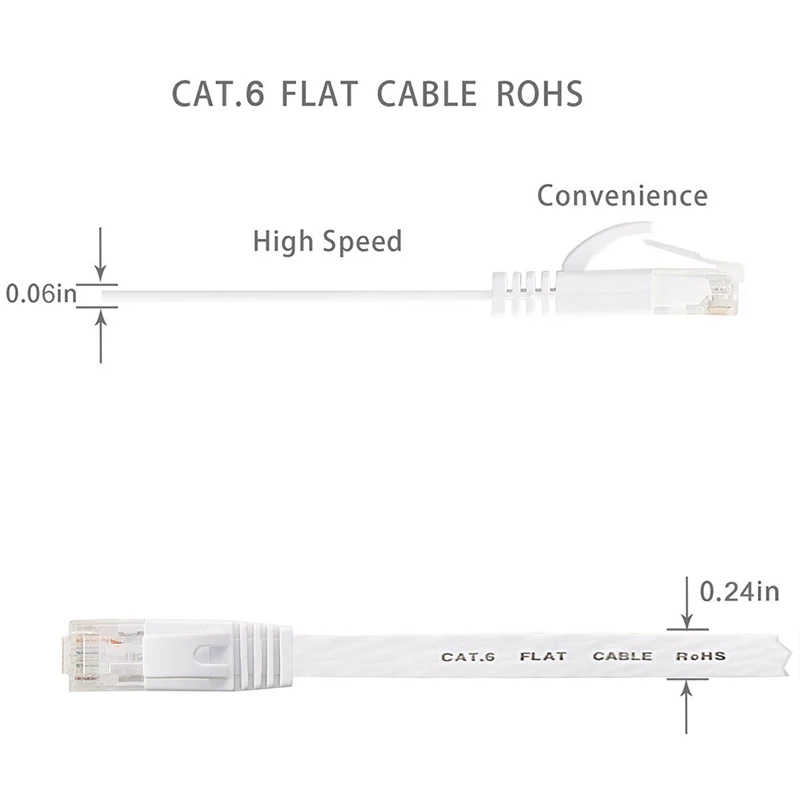 Патчкорд RJ45 CAT 6 1000 м 0 5/1/2/3/5/8/10/15 плоский UTP для сетей Ethernet роутеров | Электроника