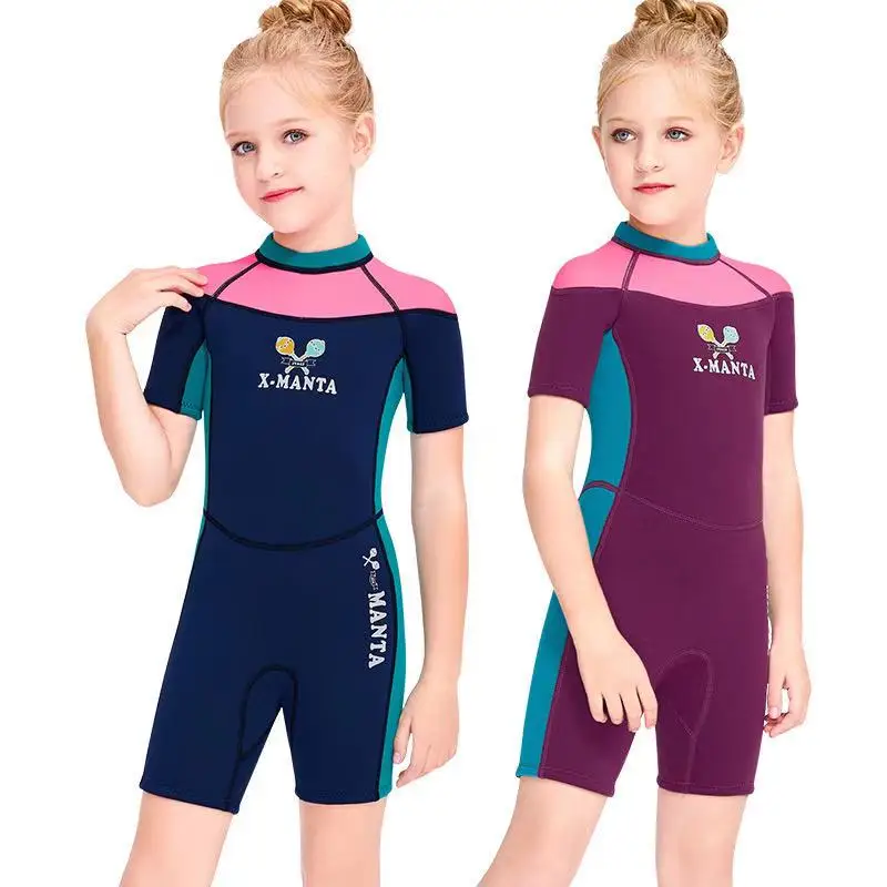 Новинка 2021 модный детский купальник для девочек неопреновый дайвинга 2 5 мм