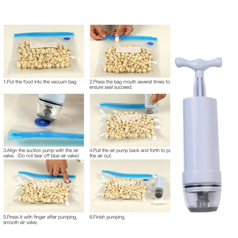 Household Vacuum Food Sealer Air Pump Extractor Sealing Packaging Packer With 10Pcs Bags Saver Machine | Дом и сад
