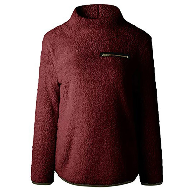 2020 Популярные флисовые толстовки с длинным рукавом свободная пушистая Женская