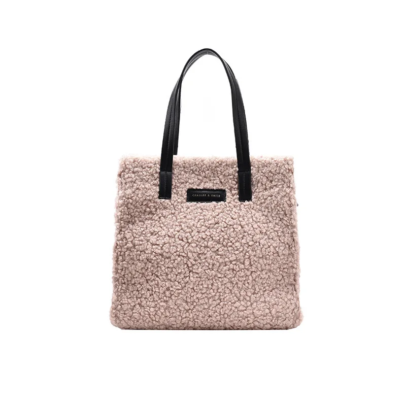 

Ladies Bag Lamb Hair Handmade Fashion Plush Mini Feel Comfortable Luxury Brand Designer Shopper A Bag