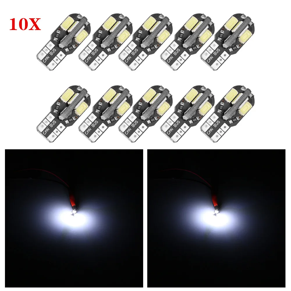 10 шт. T10 5730 8SMD светодиодный лампочка для салона автомобиля Canbus Error Free 12V автомобиль