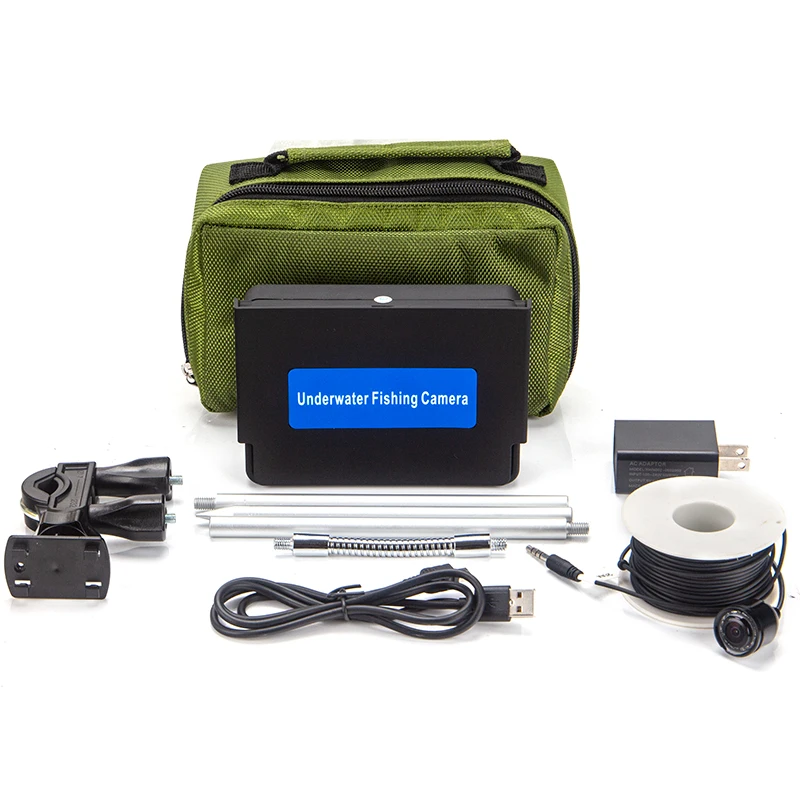 Скидка WF25C объектив IP68 Водонепроницаемая камера 4,3 дюймовый ЖК-монитор с DVR 20/30 м кабель подводная портативная рыболовная камера/система мониторинг...