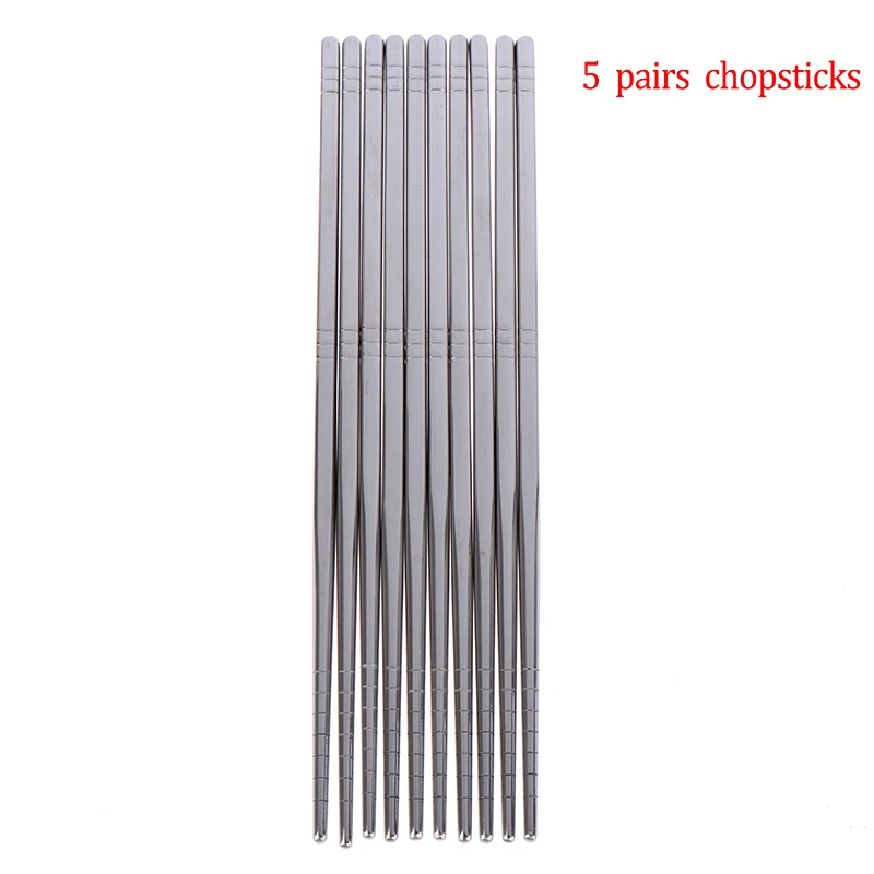 5 пар/компл. китайский металлический палочки дозирующая детская ложка для Non-Slip