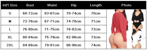 

Trendy Women clothes Ladies V-Neck Long Sleeve solid Bodysuit casual Leotard Polyester Jumpsuit one pieces