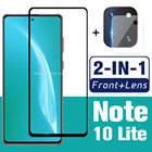 Защитное стекло для galaxy note 10 lite, защита для экрана с объективом камеры для samsung note10 10 lite, закаленное стекло 2в1 9h