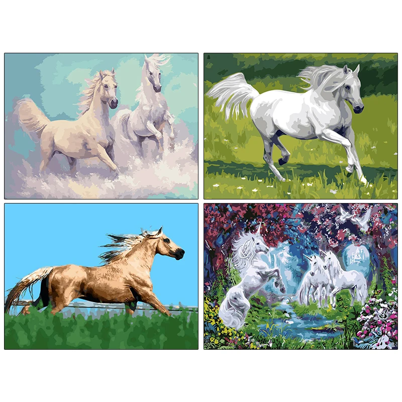 

Horse Diamond Art Painting 5d Diy Diamond Embroidery Animal Mosaic Handmade Needlework Gift Home Decor Cross Stitch
