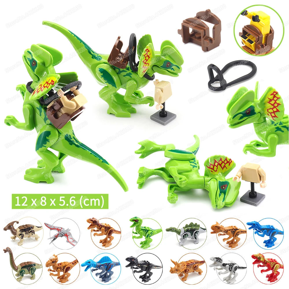 

Double Spine Dinosaur Knight Suit Building Block Moc Figures War Dragon Model Child Christmas Gift Boys Creator Educational Toys